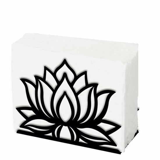 Servizio per tovaglie - Supporto per tovaglie - Dispensatore per tovaglie - Design rustico - Lotus nero - Tavola per tessuto - Ideale per cucina e ristorante