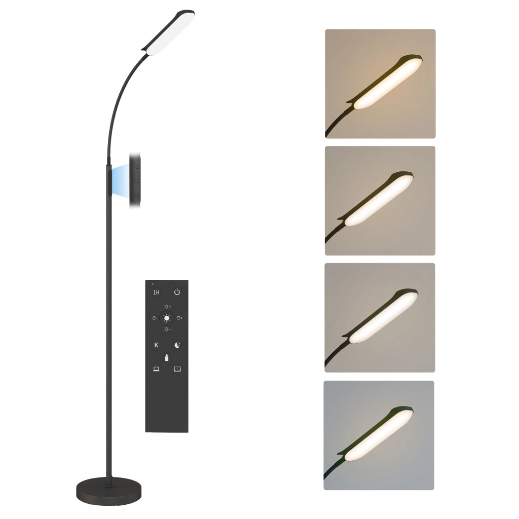 Lampada da terra con telecomando ¨C Xylo ¨C controllo touch dimmerabile nero