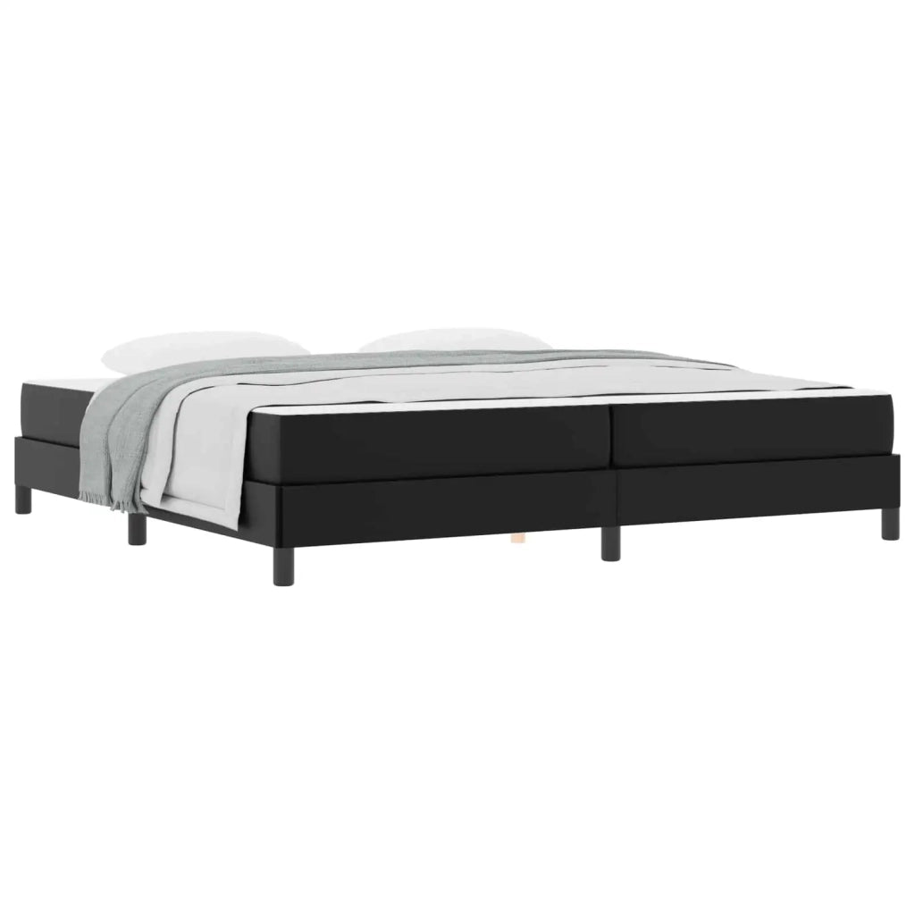 Struttura del letto con materasso Nero 200 x 200 cm Tessuto 3398648