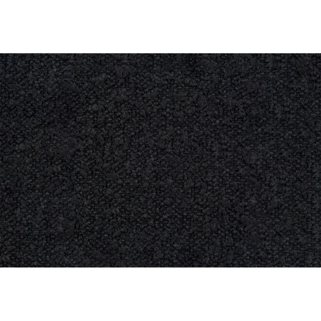 Testiera in tessuto bouclé nero con linee L90 cm