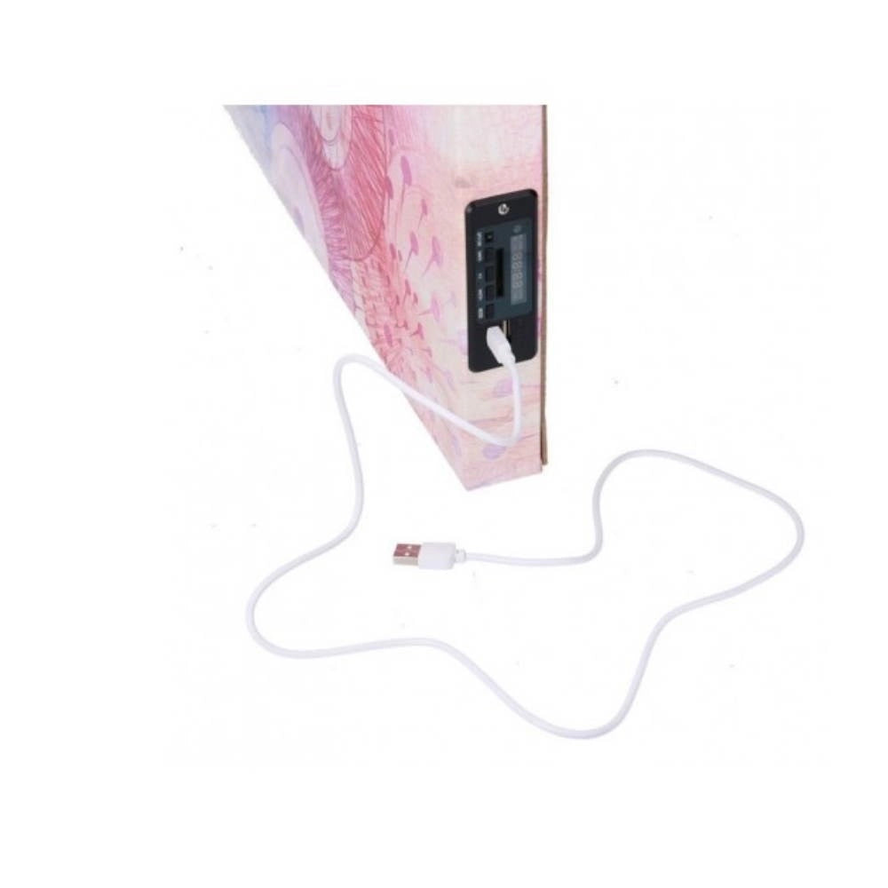Quadro Bluetooth con stampa punto interrogativo multicolor
