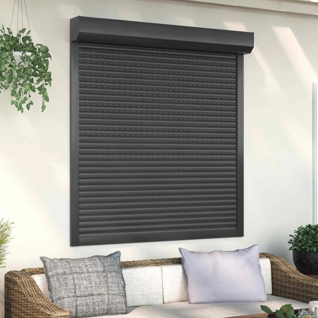 Persiana a rullo Antracite 130 x 140 cm Alluminio e poliuretano 42047072