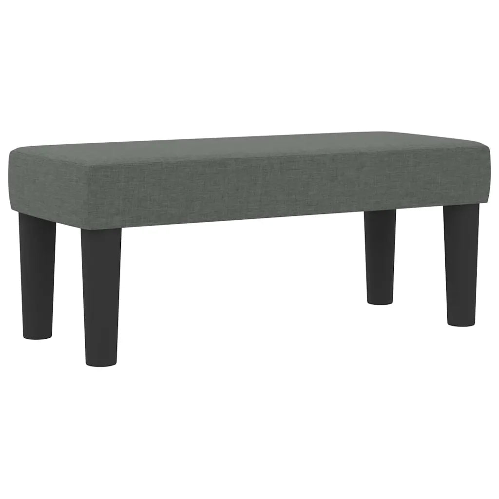 Letto a molle con materasso Grigio scuro 90 x 200 cm Tessuto