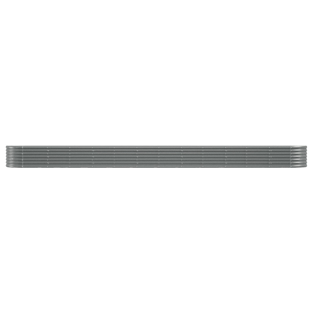 Letto Giardino Acciaio Zincato 512x80x36 cm Grigio 318939