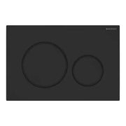 Placca di comando Geberit Sigma20 nero opaco e inserti nero lucidi