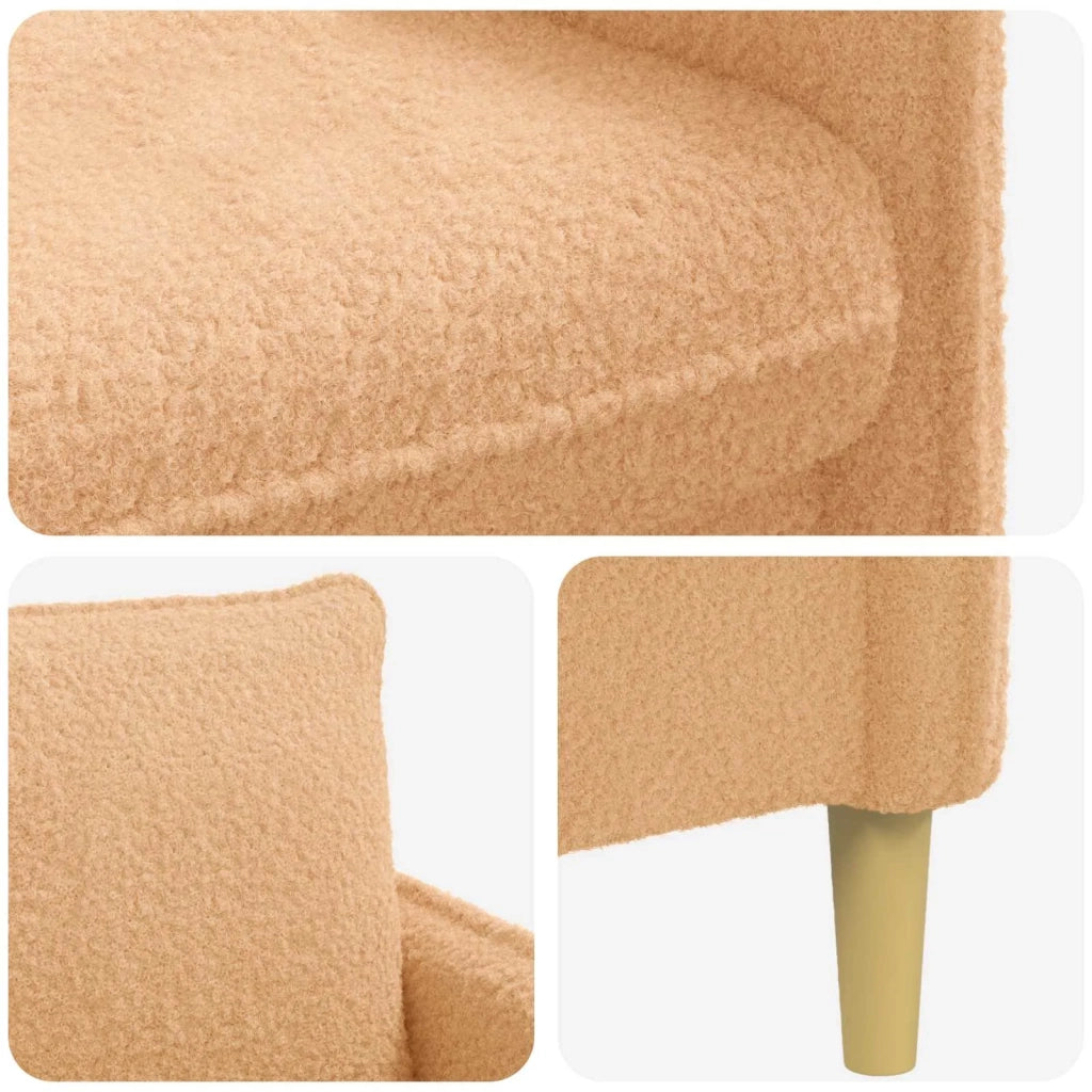 Poltrona XL Beige Bouclé 42043554