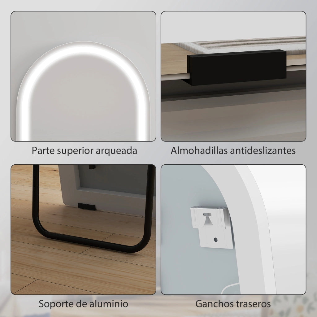 Specchio da Parete ¨C Minimal ¨C Grigio 150x50cm