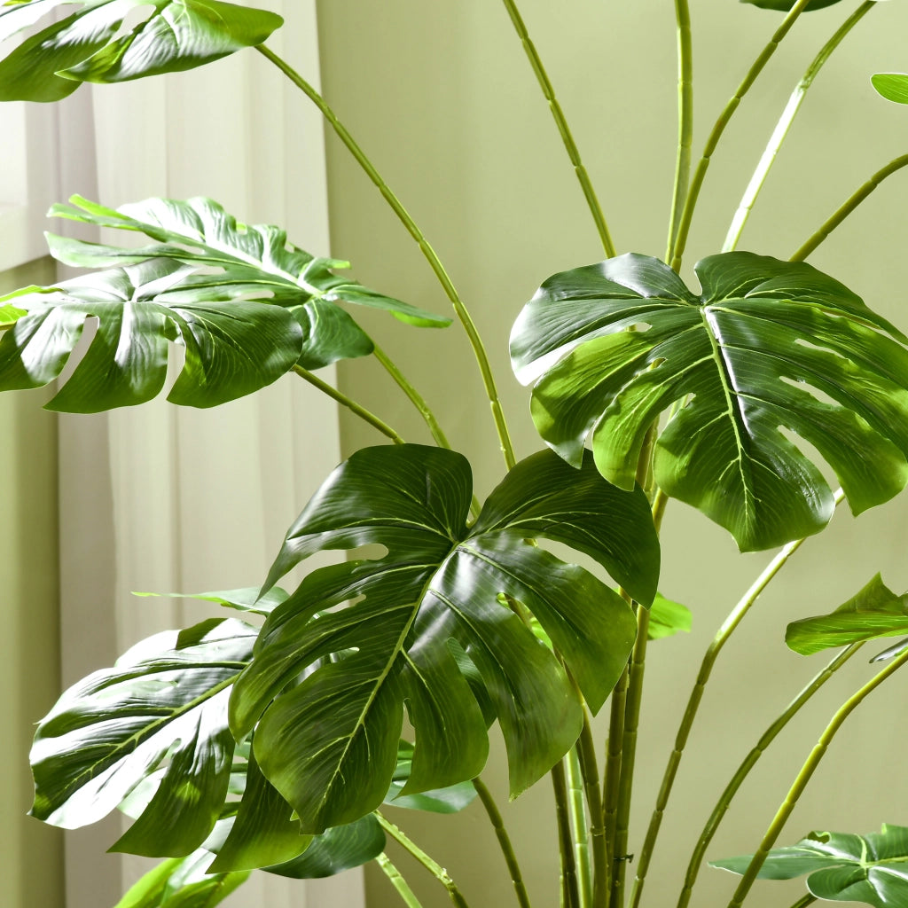 Pianta artificiale Monstera Deliciosa con vaso ¨C Minimal ¨C 180 cm verde