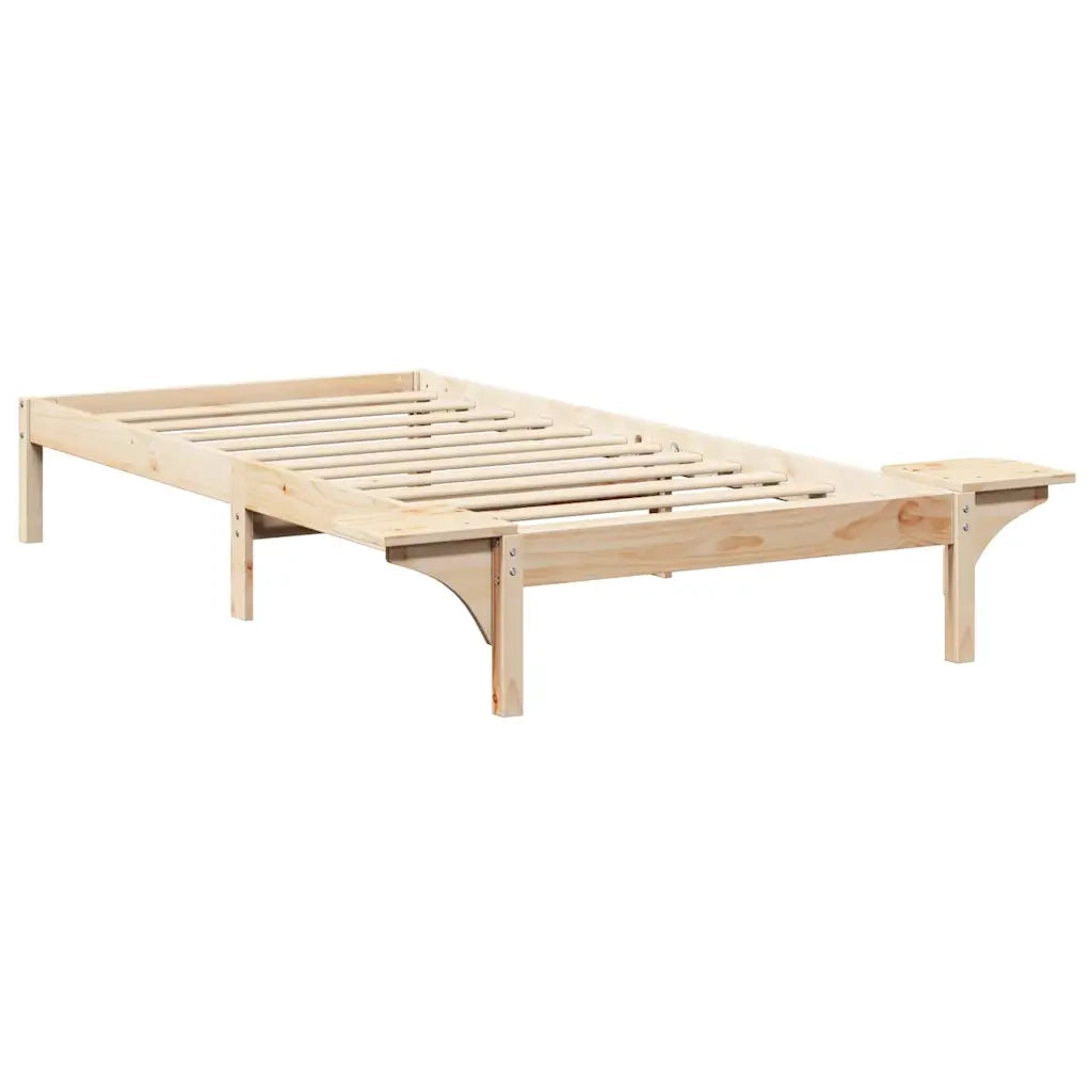 Struttura del letto-Giroletto Naturale 100 x 200 cm Pino massello 587463