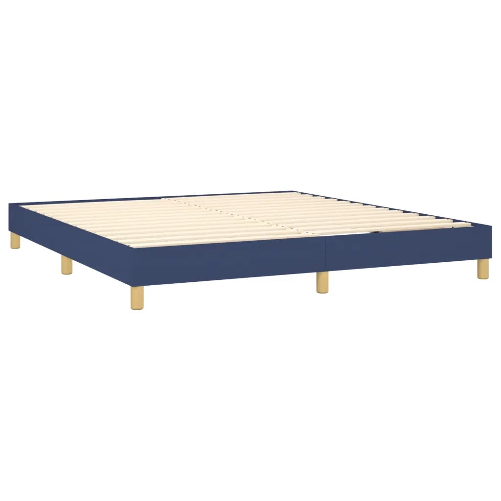 Giroletto a Molle con Materasso Blu 180x200 cm in Tessuto 3144197