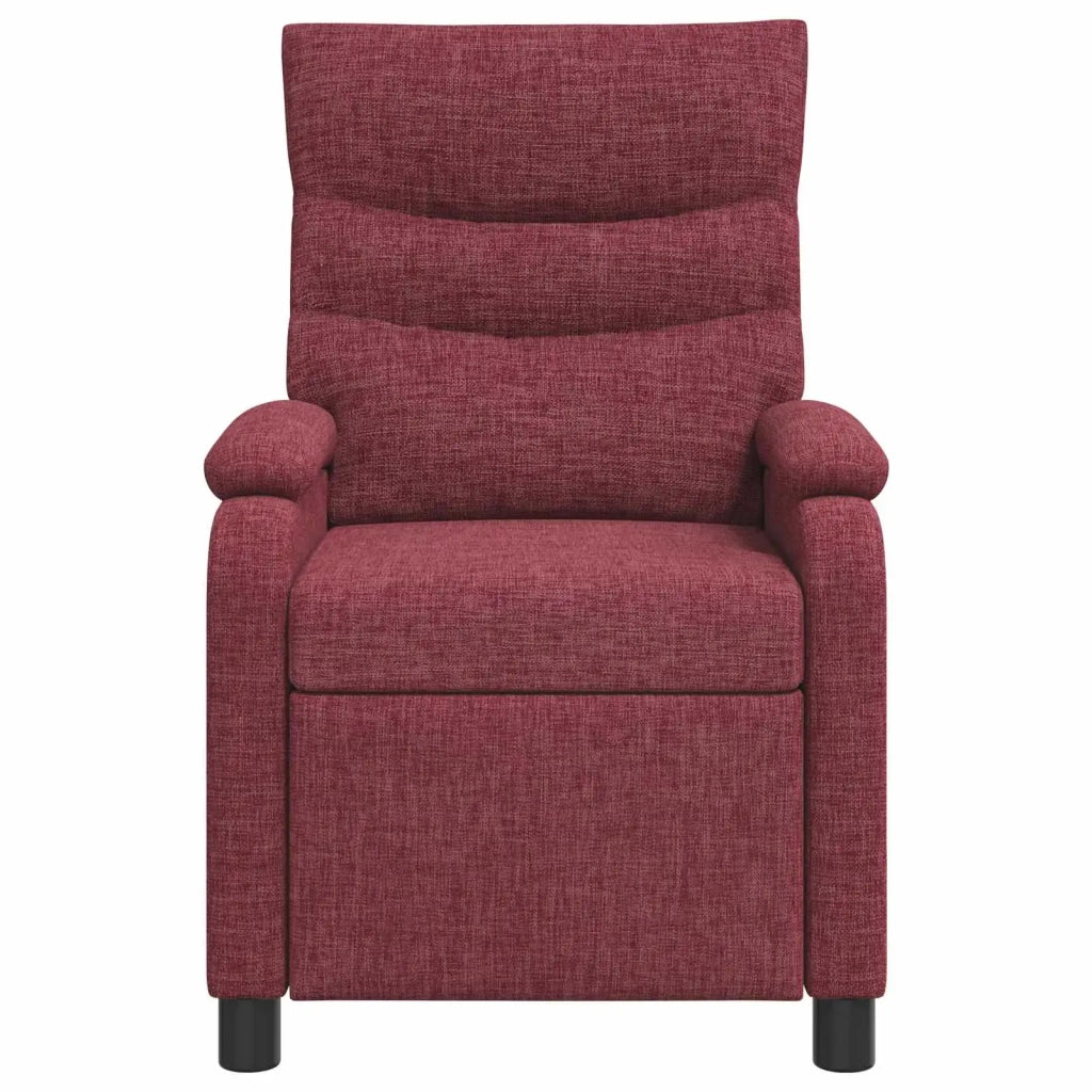 Divano Sedia-Poltrona Massaggiante Rosso Vino Tessuto 562744