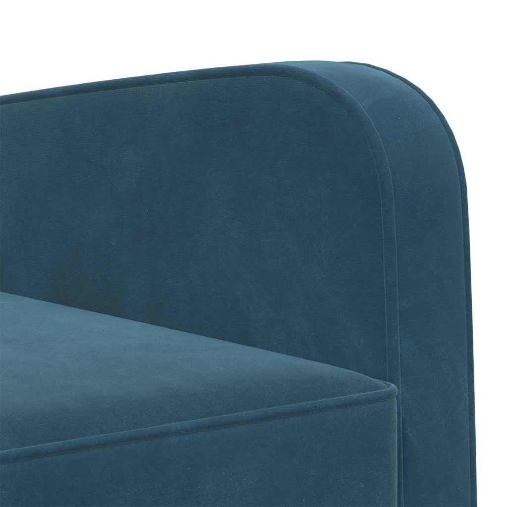 Poltrona-Divano Sedia Blu Velluto 480793