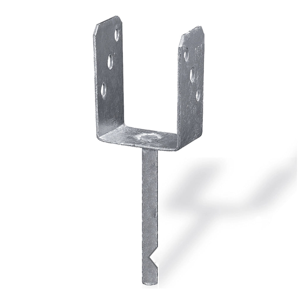 Supporto a "U" per pali 71 x 50 x 200 x 150 mm.