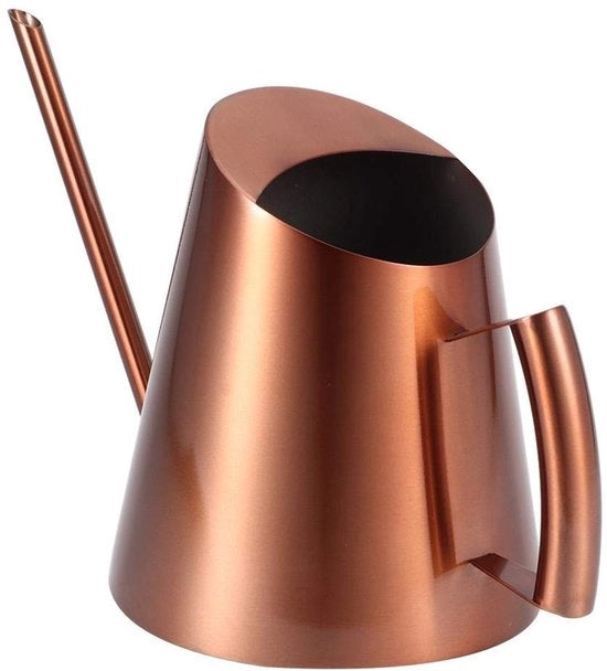 Sistema di Irrigazione per Piante - Giardino - 1 Litro - Acciaio Inossidabile - Maniglia Ergonomica - Lungo Beccuccio - Duraturo - Design Moderno