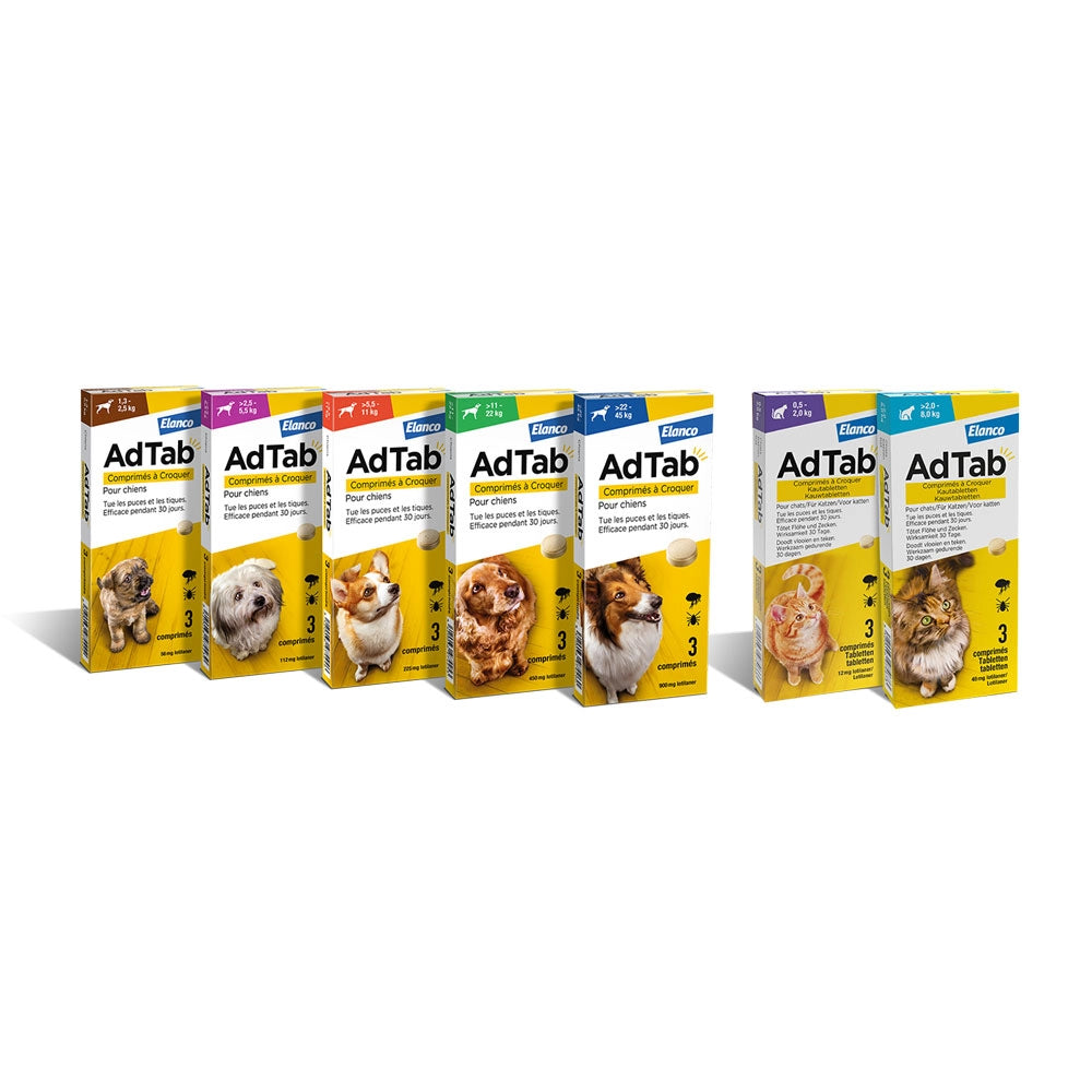Compresse antiparassitarie masticabili 3x56,25 mg