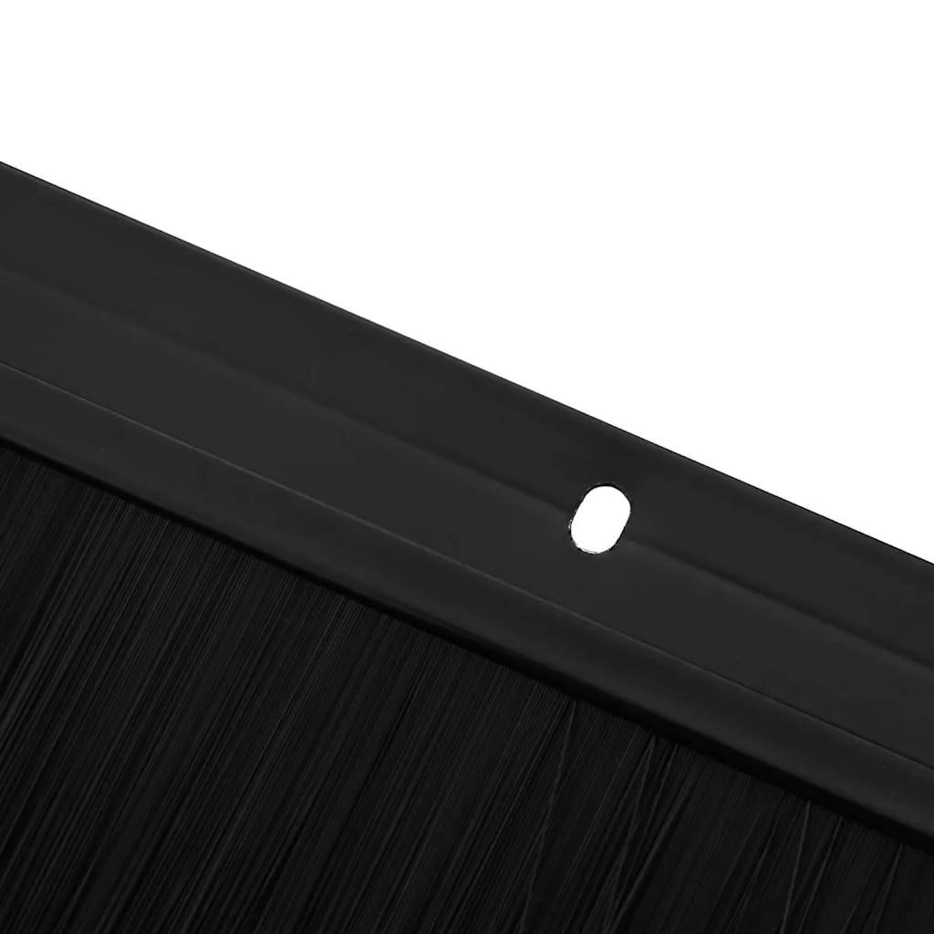 Spazzole per porte a vite 2 pz Nero 100 cm Lega di alluminio CFW2611502