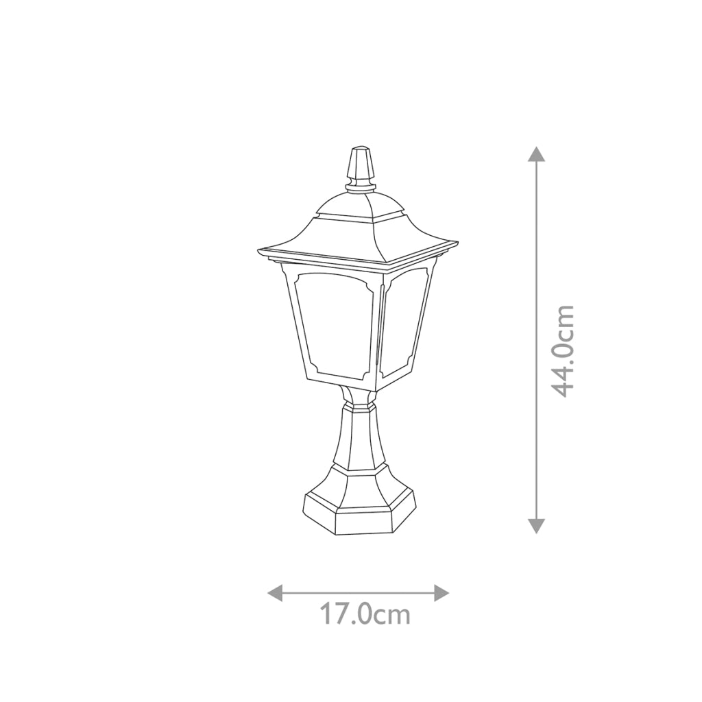 Lampada da esterno a paletto nera E27 60W Chapel Mini Elstead