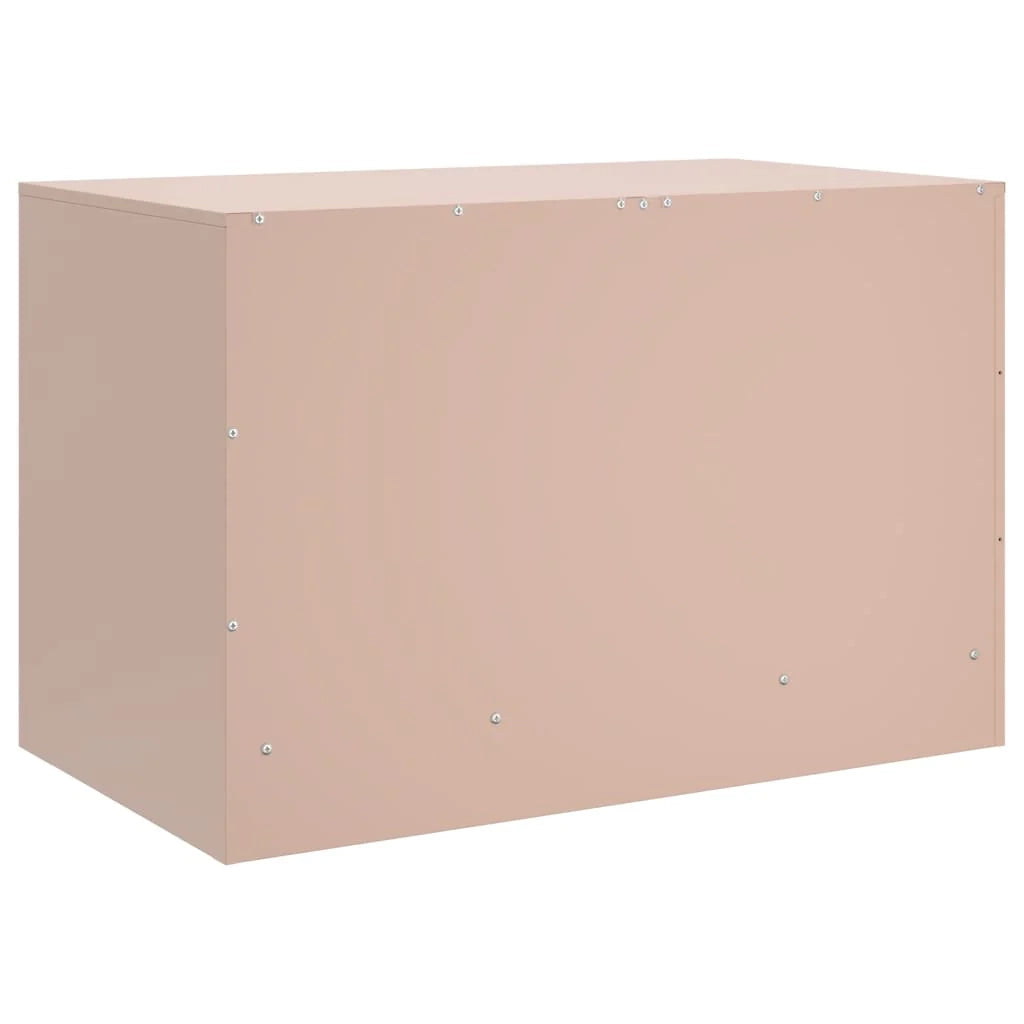 Mobile TV multimediale mensola TV credenza TV sala da pranzo soggiorno camera da letto rosa 67 x 39 x 44 cm acciaio rosa 02_0028292