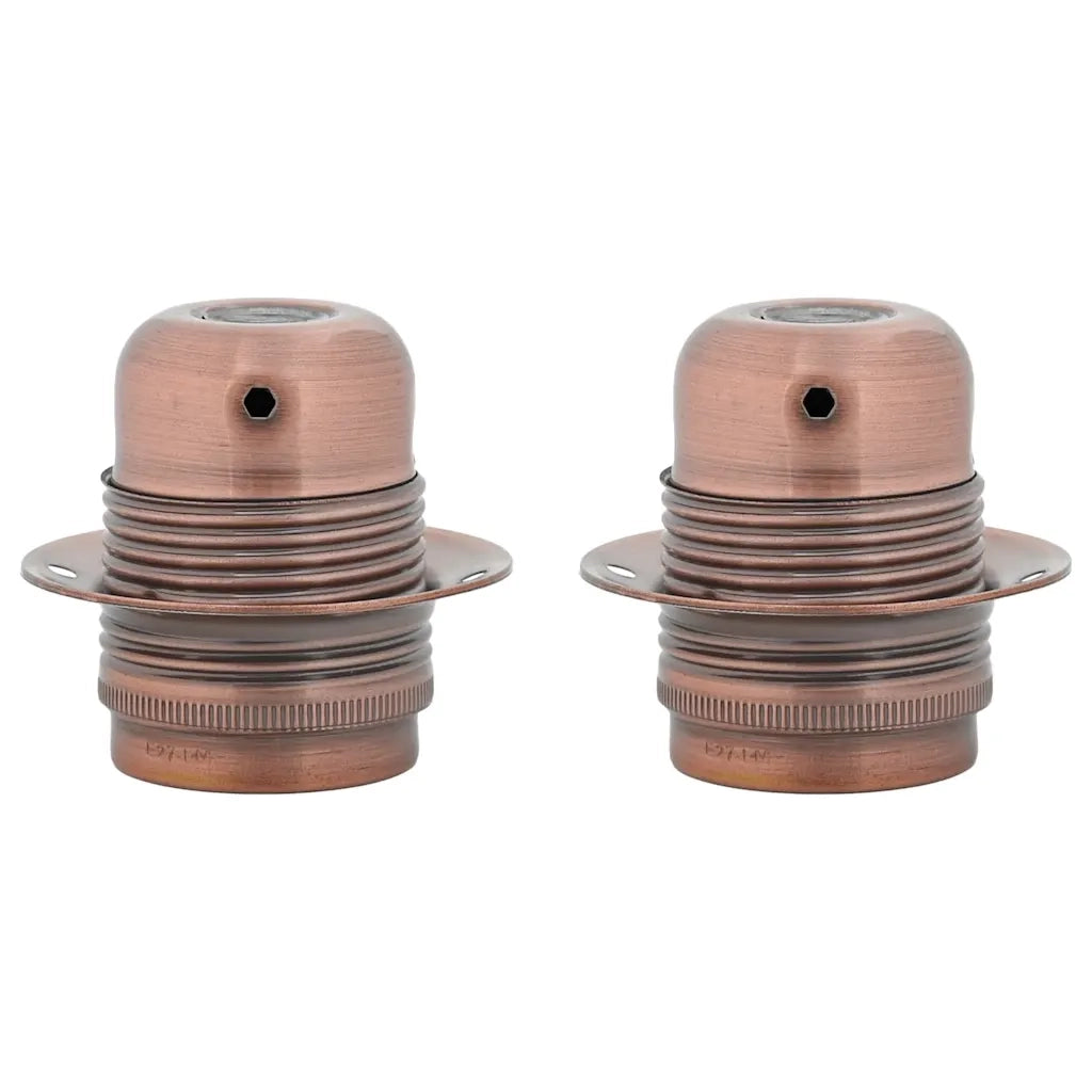 Portalampade 2 pz Rosso Bronzo E27 4106519