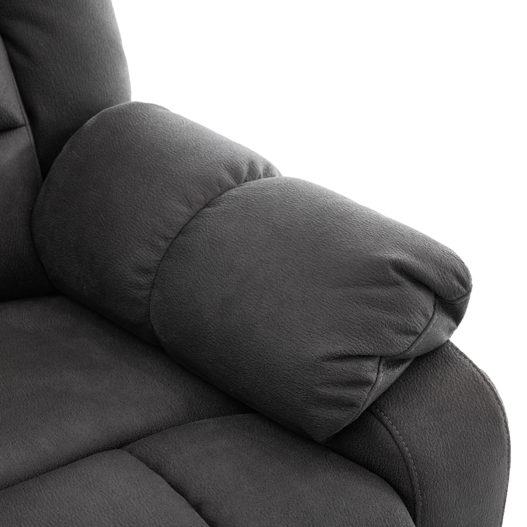 Poltrona relax elettrica alzapersona con massaggio e calore grigia HAVRYA