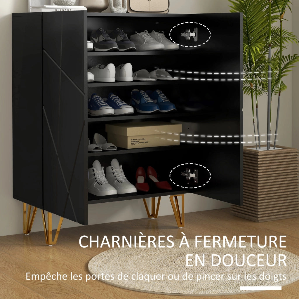 Scarpiera ¨C Minimal ¨C Nero 72x31.5x95