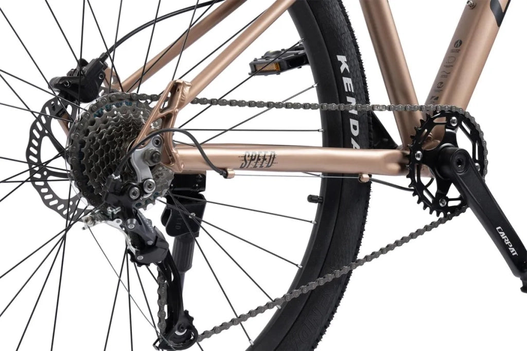 Bici MTB Hardtail 29", telaio alluminio, forcella 80mm, freni a disco idraulici, cambio Shimano Altus 1x9, gomme all-terrain, uomo 175-190 cm