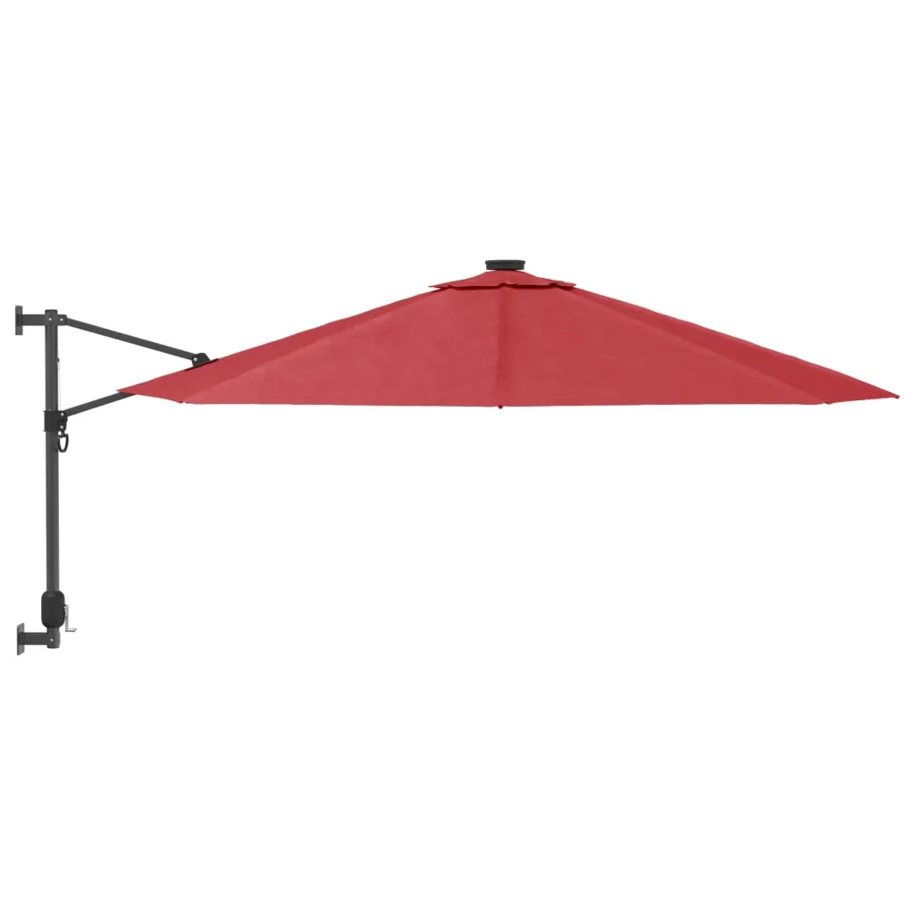Ombrellone a Parete Rosso Chiaro 290 cm 362891