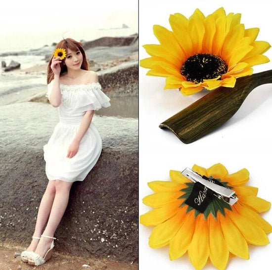 Clip per capelli da festa - 6 pezzi - decorazione per capelli - ideale per matrimoni e feste - da utilizzare in spiaggia e a festival - prodotto sostenibile con bella finitura