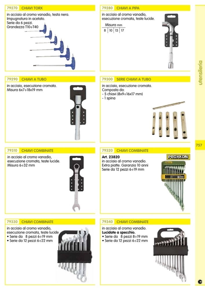 1pz proxxon 23820 chiavi combinate (pz.12) cod:ferx.32610