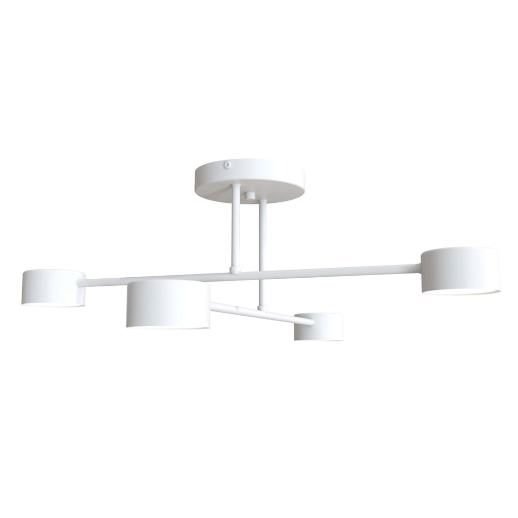 Plafoniera minimalista bianca HALO 60cm 4xGX53 Emibig
