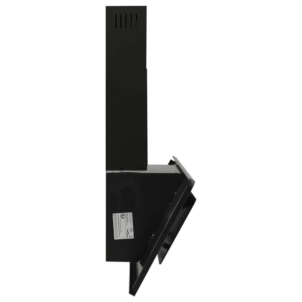 Cappa a parete da 90 cm in acciaio inox e vetro temperato nero 02_0005888