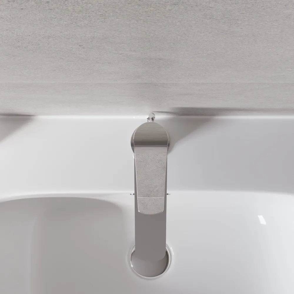 Miscelatore lavabo con scarico a salterello e piletta cromato | Anne