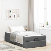 Struttura letto con materasso 2 pcs Grigio Sfumato Tessuto 3399453