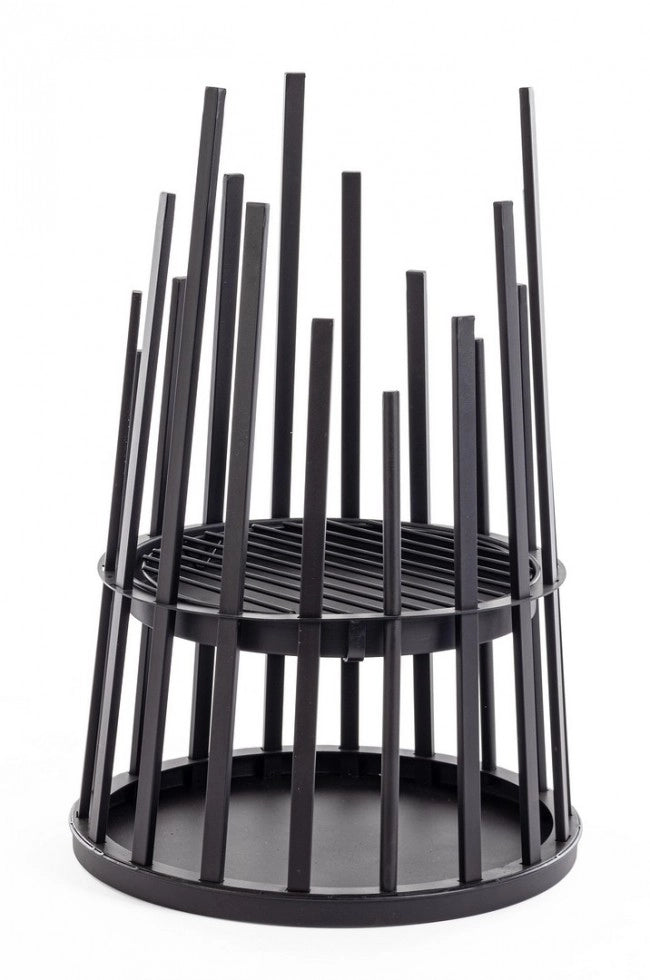 Braciere Acciaio Nero Moderno da Giardino 50xH70 - SOUTHLAND