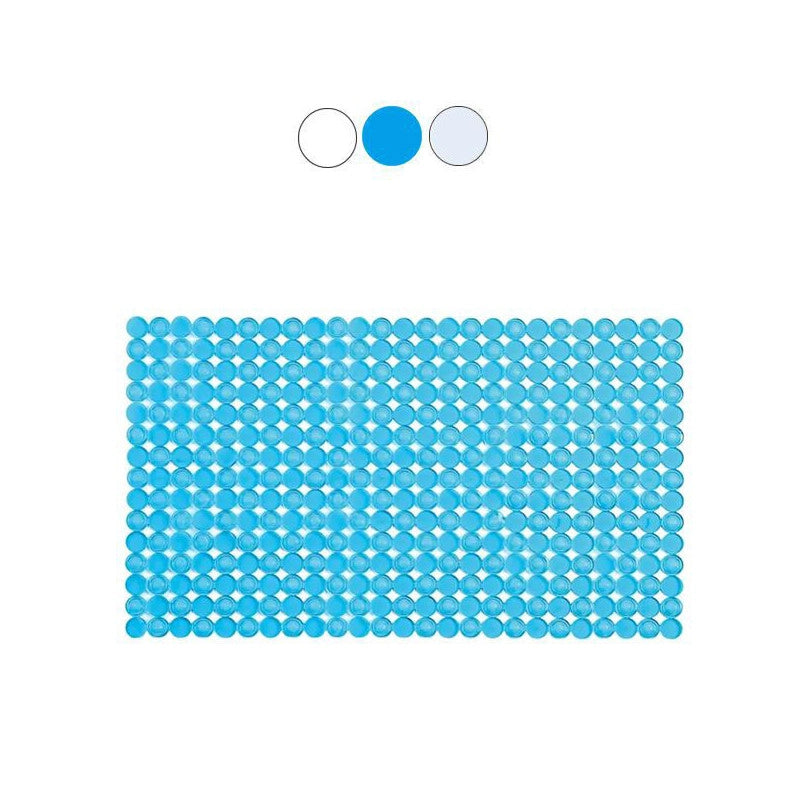 Tappeto Vasca Rondo' Blu Cm 72X36 Xtra 10531