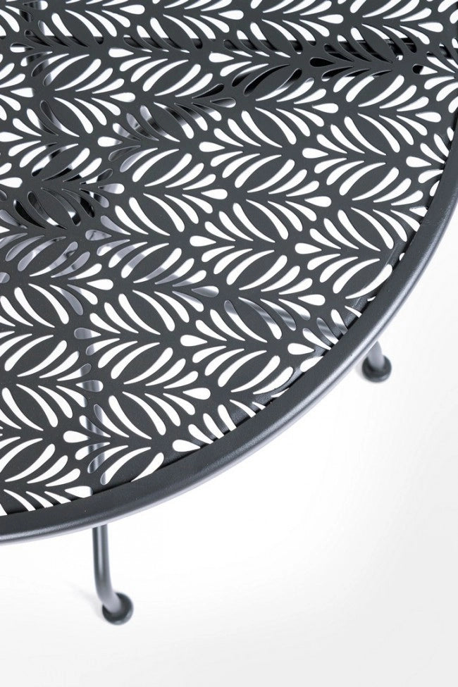 Tavolo Rotondo Acciaio Verde da Esterno 60 cm - LUXURIA