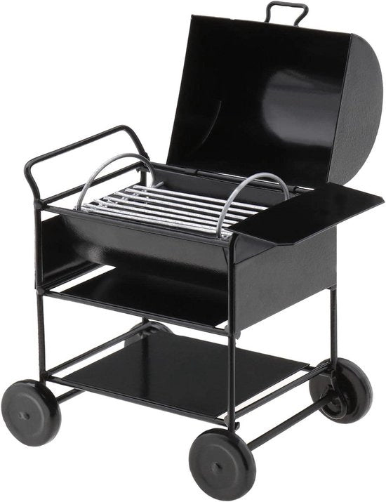 12 per decorare casa di bambole - Carrello da cucina simulazione per bambini - Modellino barbecue forno per giocattolo - Cucina da bambini