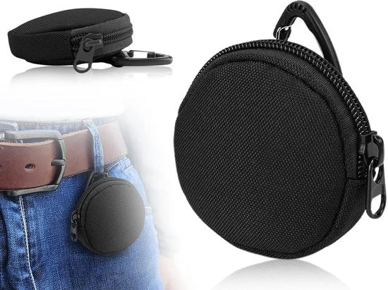 Contenitore per snack per addestramento cani - Borsa per snack - Portafoglio - Tasca per monete con chiusura a molla - Chiusura a zip - Design semplice - Contenitore per snack