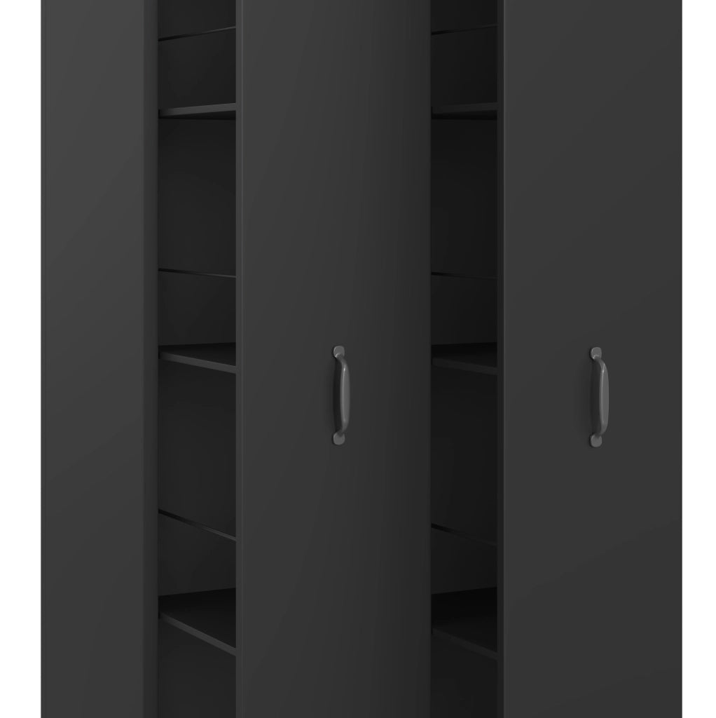 Libreria Estendibile con Ruote, 4 Ripiani in MDF, Portata 20 kg per Ripiano, Moduli Scambiabili Destra/Sinistra