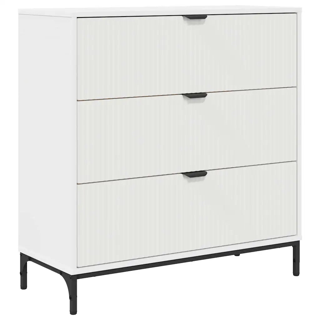 Credenza-Buffet-Armadio da cucina Bianco 79.5 x 33 x 82 cm Legno multistrato