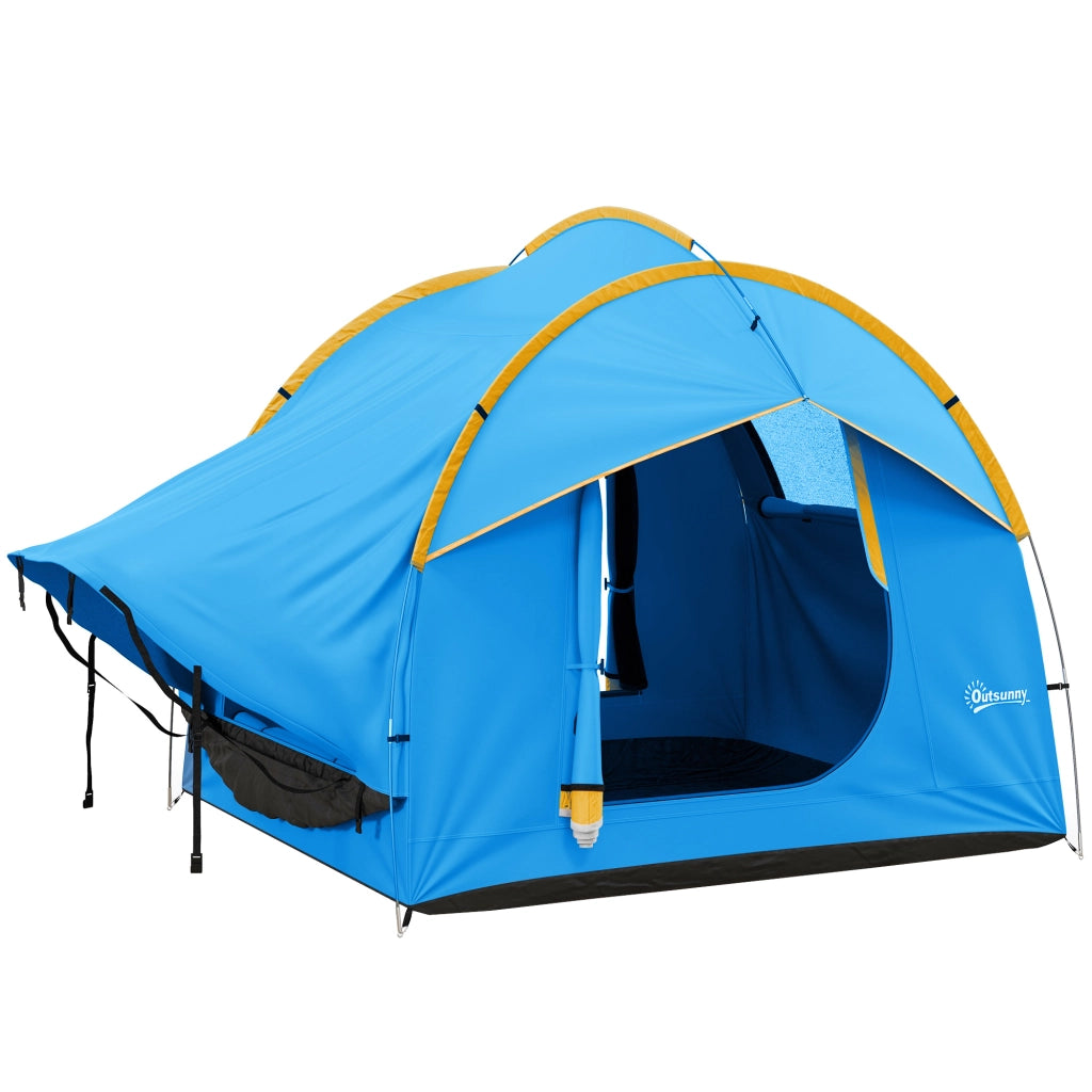 Tenda da campeggio per SUV ¨C Minimal ¨C blu e arancione