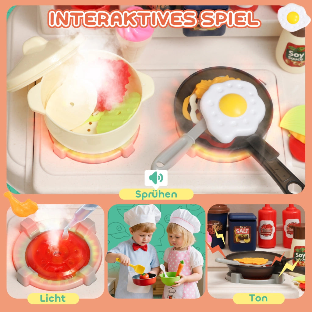 Set Cucina Bambini 92 Pezzi ¨C zephmum ¨C Verde Plastica