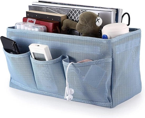 Cassettiere da Parete con Tasche per Uomo - Blu