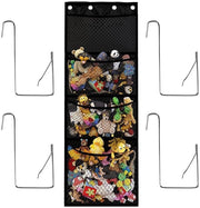 Organizzatore multifunzionale con 4 grandi tasche - con chiusura a molla per porta - realizzato con materiali resistenti - spazio di archiviazione ampio - adatto per armadi e bagni