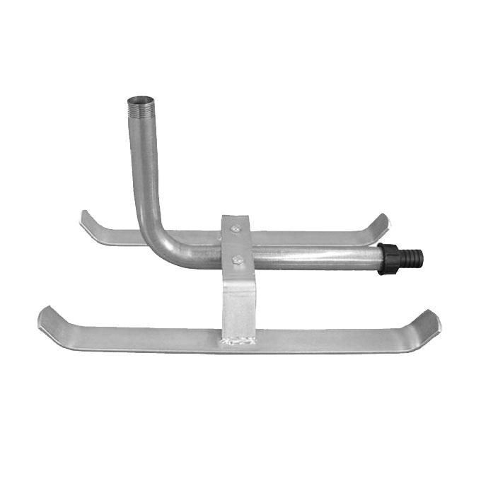 VALLA Supporto Irrigatori 1'' M Slitta Struttura Acciaio Zincato Attacco Filettato Portagomma Nylon