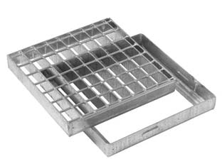 GRIGLIA CON TELAIO QUADRA- - ø cm.20x20 - 1 pezzi