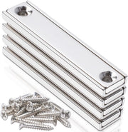 Magnetodi Neodymium Extra Forte - Magnetrettangolare con Foro - Chiusura Magnetica - Magnetrettangolare Regolabile - 60 x 13,5 x 5 mm - 4 Pezzi - Magnetodi Posteriore