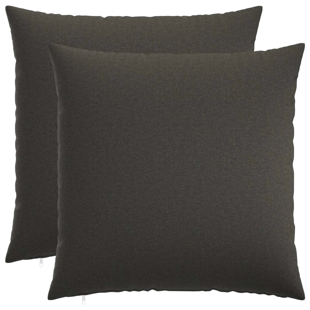 Cuscino da Lanciare 2 pz HEERLEN Grigio Scuro 60 x 60 cm 928010