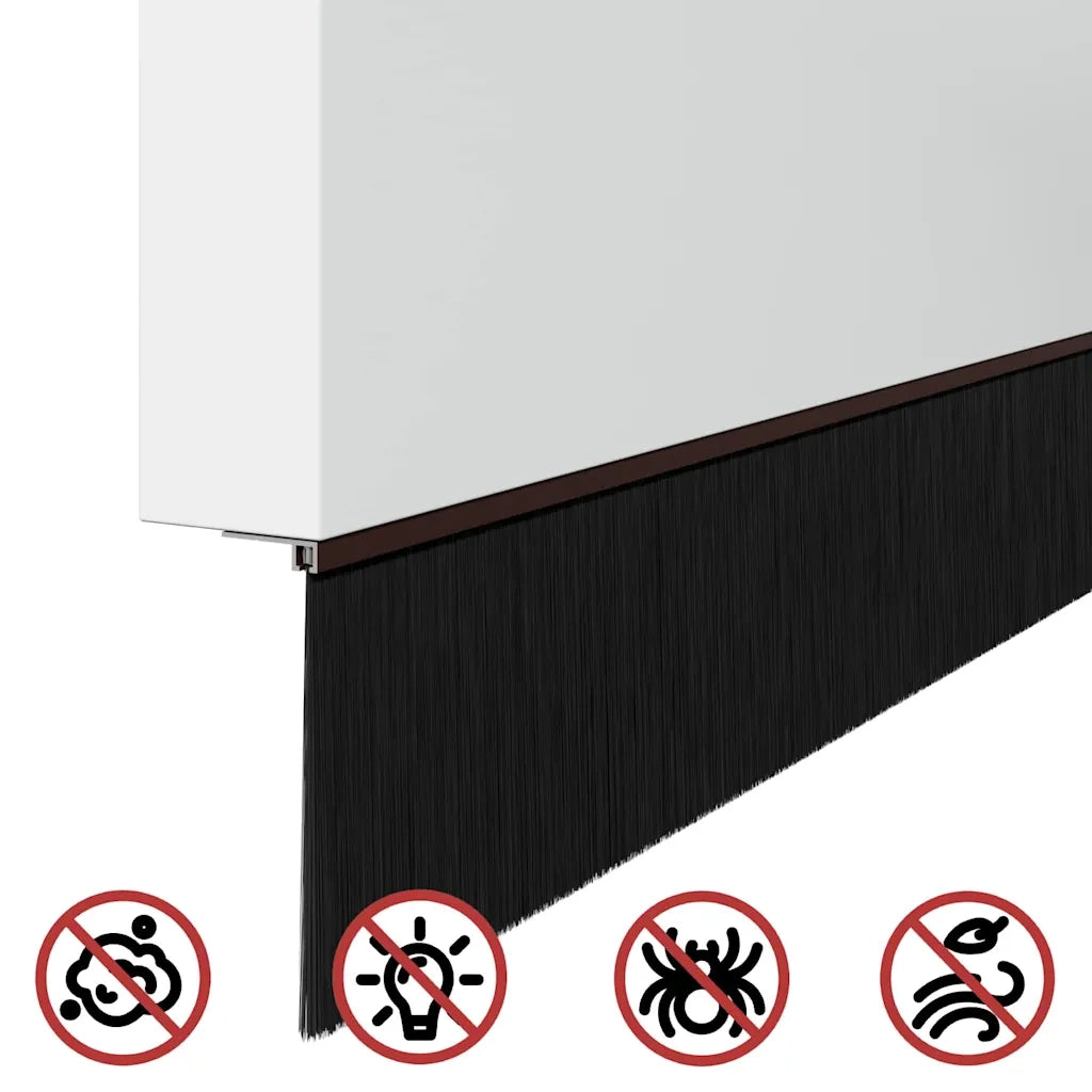 Spazzole per porte autoadesive 2 pz Marrone 100 cm CFW2625659
