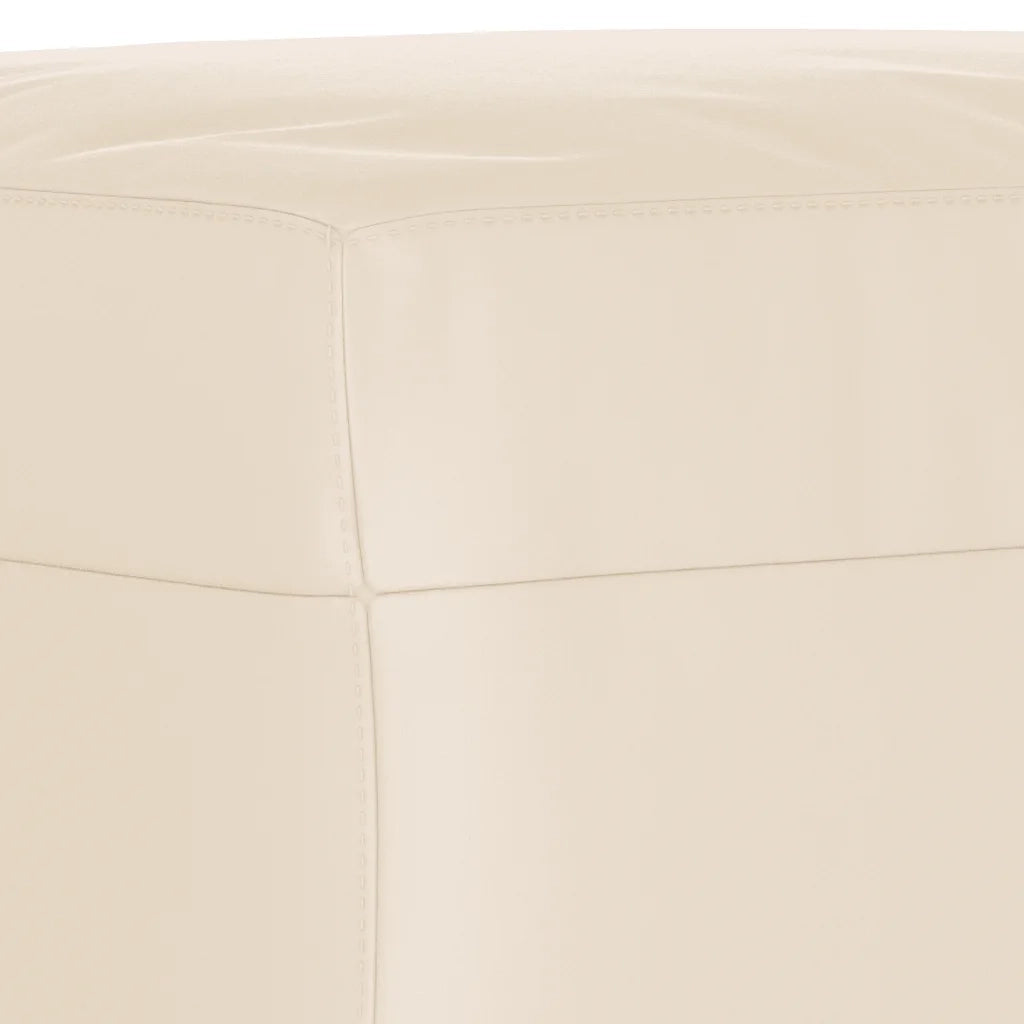 Set Divani 3 pz con Cuscini Beige in Tessuto Microfibra